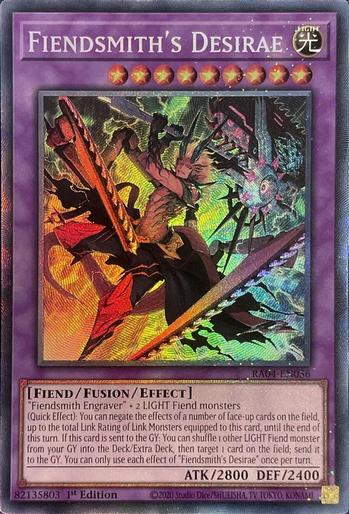 Fiendsmith's Desirae (PCR) (RA04-EN056) - Prismatic Collector's Rare
