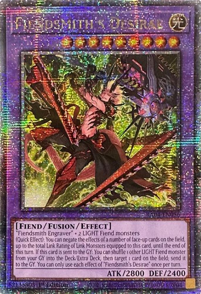 Fiendsmith's Desirae (Quarter Century Secret Rare) (RA04-EN056) - Quarter Century Secret Rare