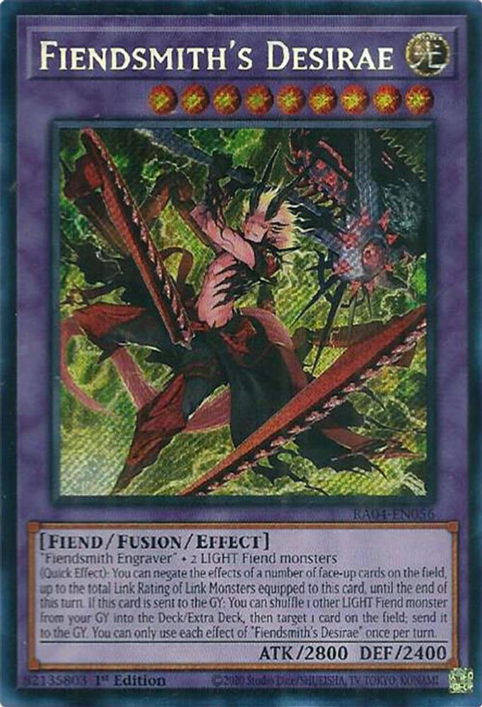 Fiendsmith's Desirae (Secret Rare) (RA04-EN056) - Secret Rare