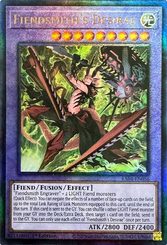 Fiendsmith's Desirae (PUR) (RA04-EN056) - Prismatic Ultimate Rare