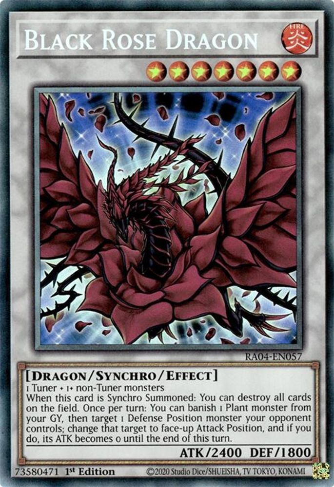 Black Rose Dragon (PCR) (RA04-EN057) - Prismatic Collector's Rare