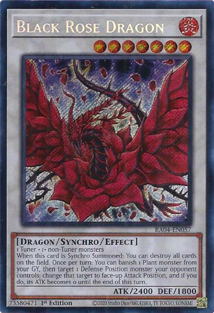 Black Rose Dragon (Secret Rare) (RA04-EN057) - Secret Rare