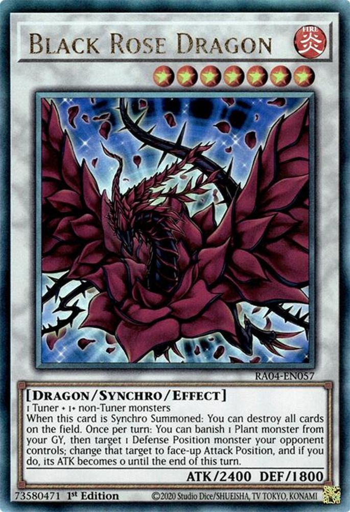 Black Rose Dragon (PUR) (RA04-EN057) - Prismatic Ultimate Rare