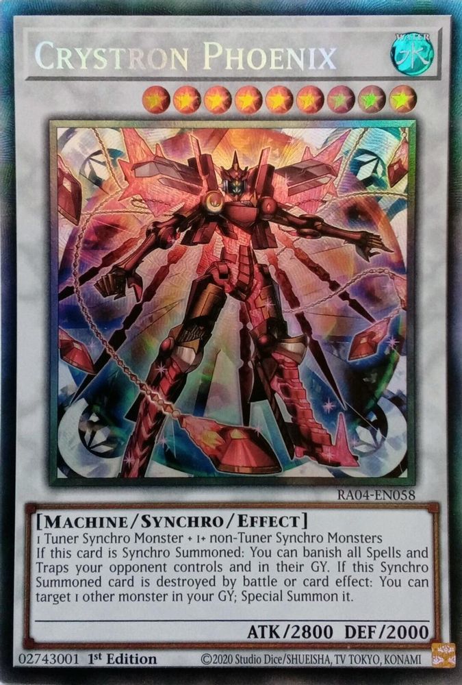 Crystron Phoenix (PCR) (RA04-EN058) - Prismatic Collector's Rare