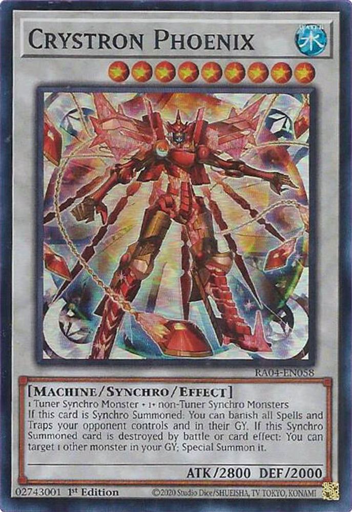 Crystron Phoenix (RA04-EN058) - Super Rare