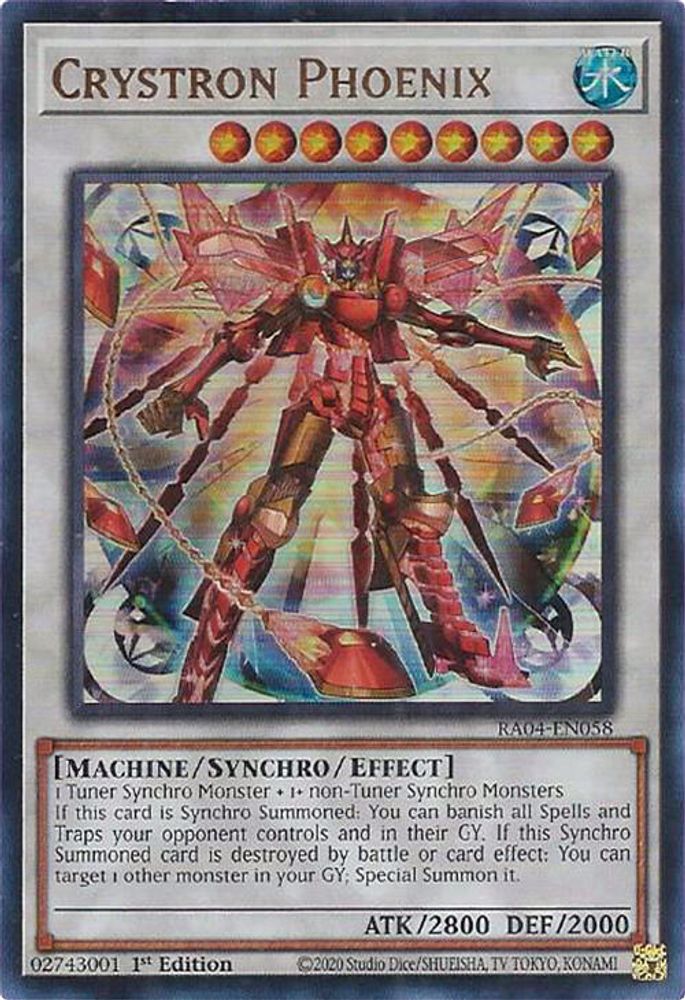 Crystron Phoenix (UR) (RA04-EN058) - Ultra Rare