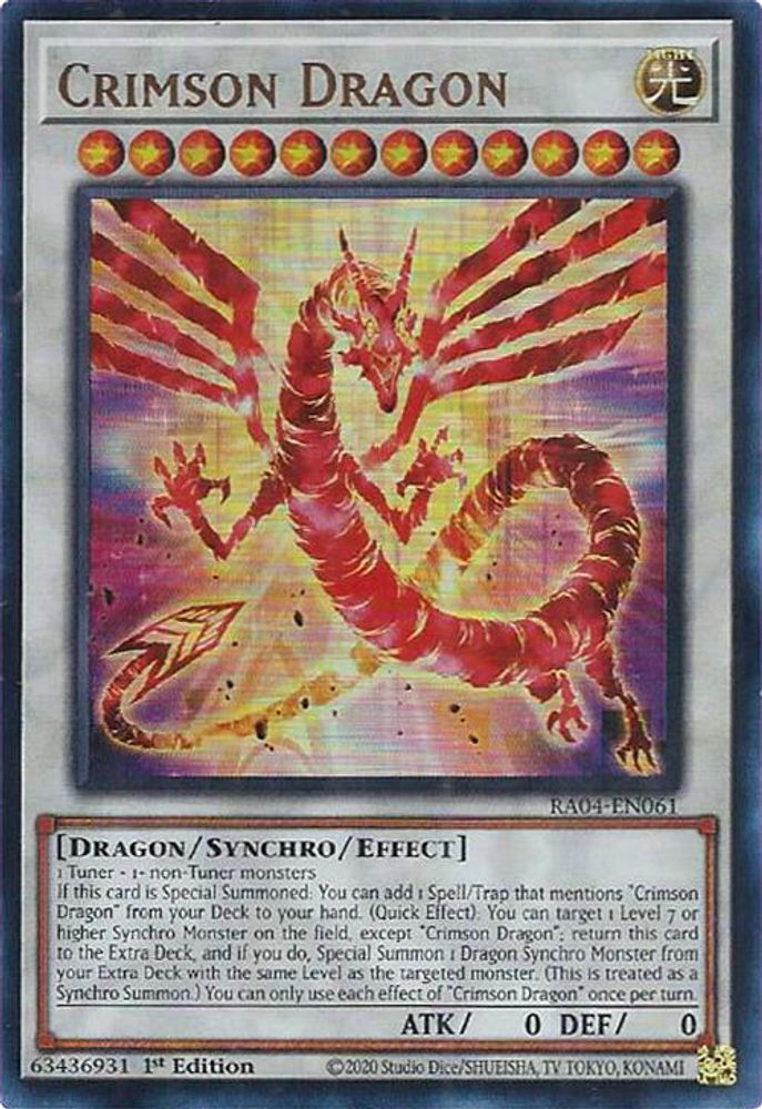 Crimson Dragon (UR) (RA04-EN061) - Ultra Rare
