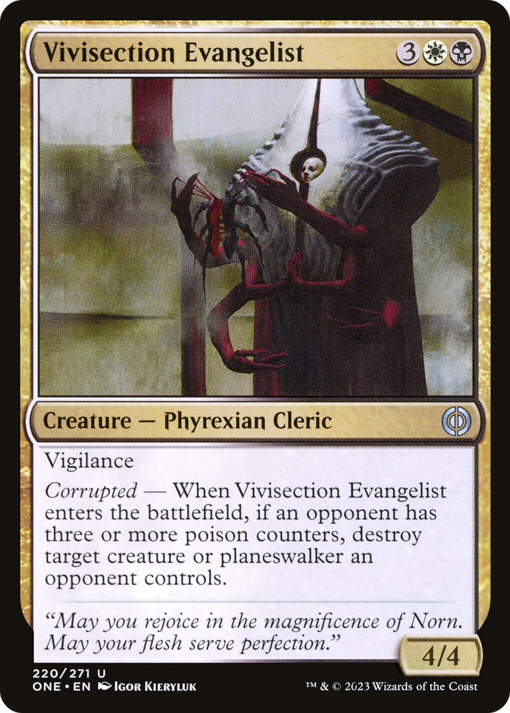 Évangéliste de vivisection [Phyrexia : Tous seront un] 