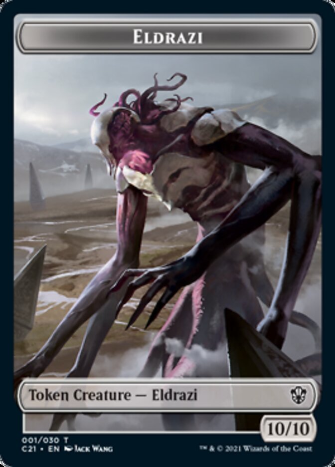 Eldrazi // Jeton double face Champion de l'esprit [Jetons Commander 2021] 