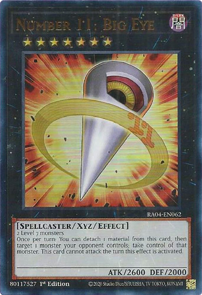 Number 11: Big Eye (UR) (RA04-EN062) - Ultra Rare