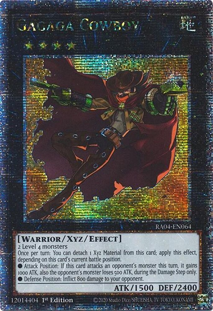 Gagaga Cowboy (Quarter Century Secret Rare) (RA04-EN064) - Quarter Century Secret Rare