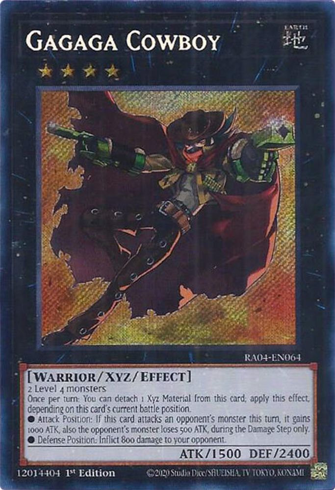 Gagaga Cowboy (Secret Rare) (RA04-EN064) - Secret Rare