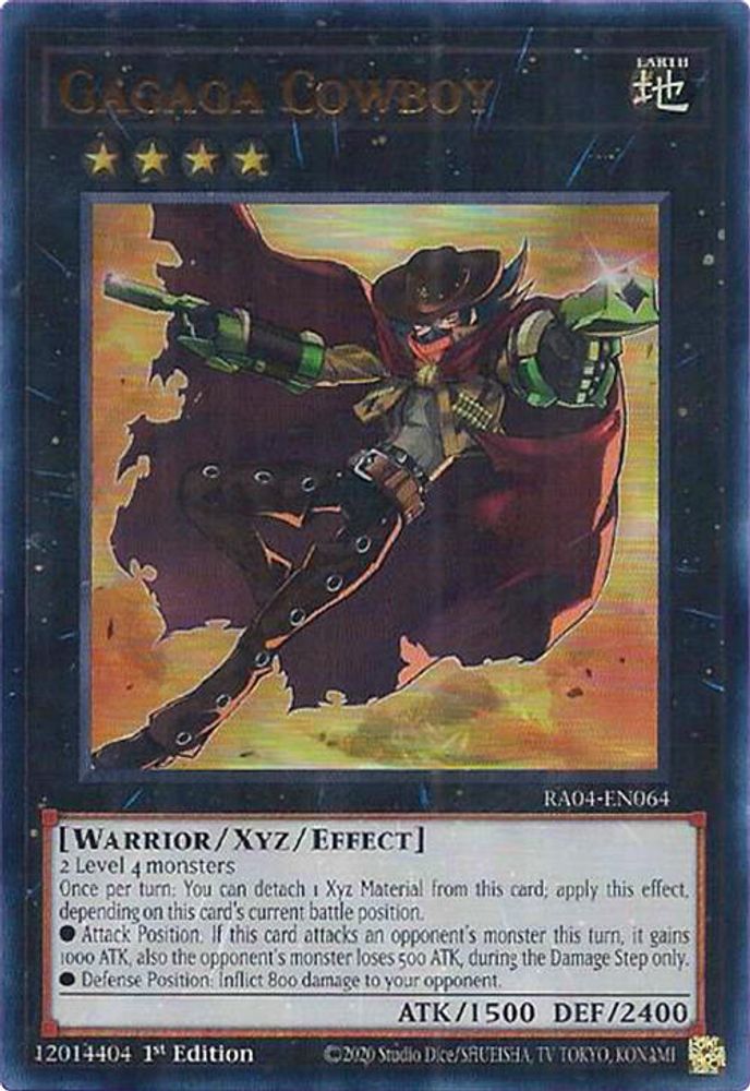 Gagaga Cowboy (UR) (RA04-EN064) - Ultra Rare