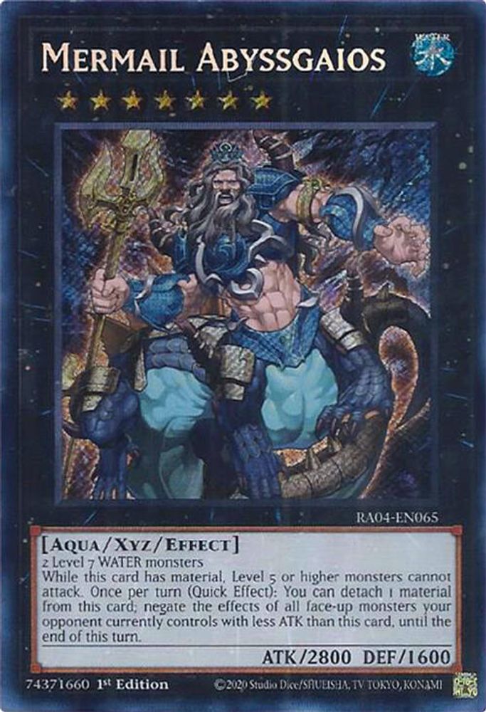 Mermail Abyssgaios (Secret Rare) (RA04-EN065) - Secret Rare