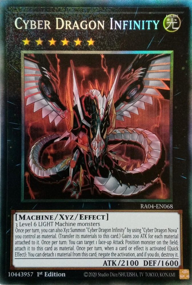 Cyber Dragon Infinity (PCR) (RA04-EN068) - Prismatic Collector's Rare