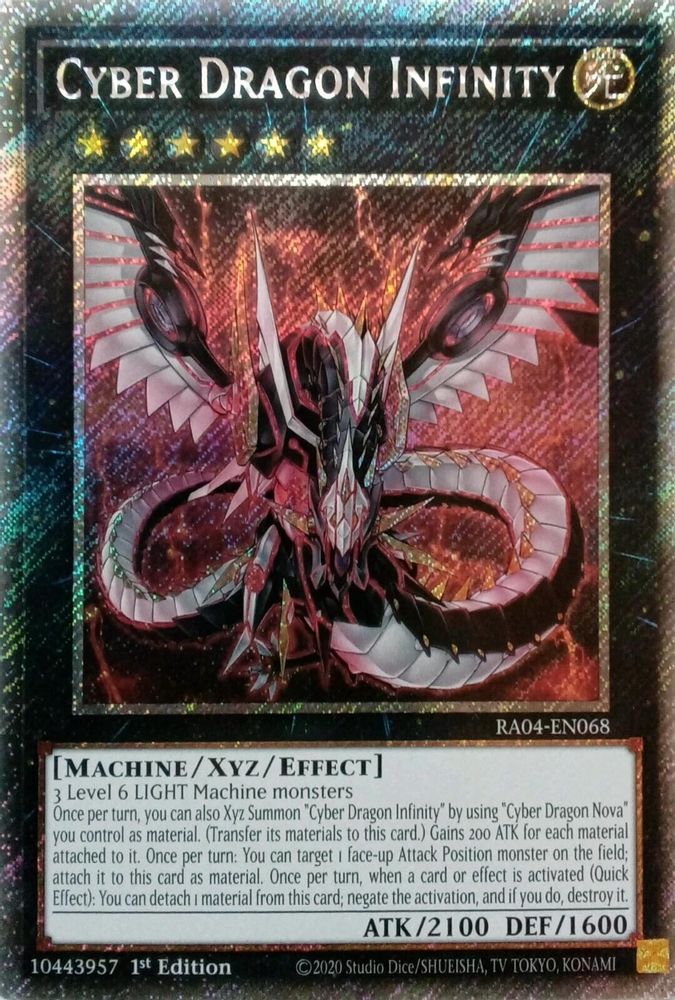 Cyber Dragon Infinity (Platinum Secret Rare) (RA04-EN068) - Platinum Secret Rare