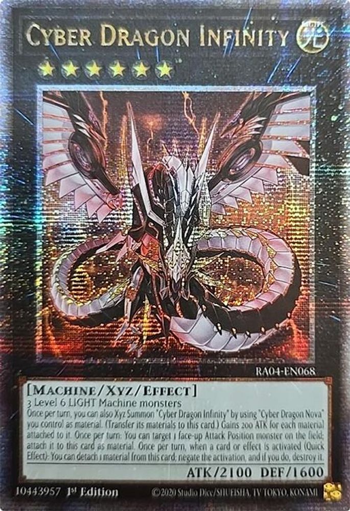 Cyber Dragon Infinity (Quarter Century Secret Rare) (RA04-EN068) - Quarter Century Secret Rare