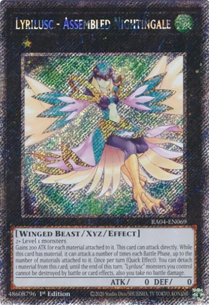 Lyrilusc - Assembled Nightingale (Platinum Secret Rare) (RA04-EN069) - Platinum Secret Rare