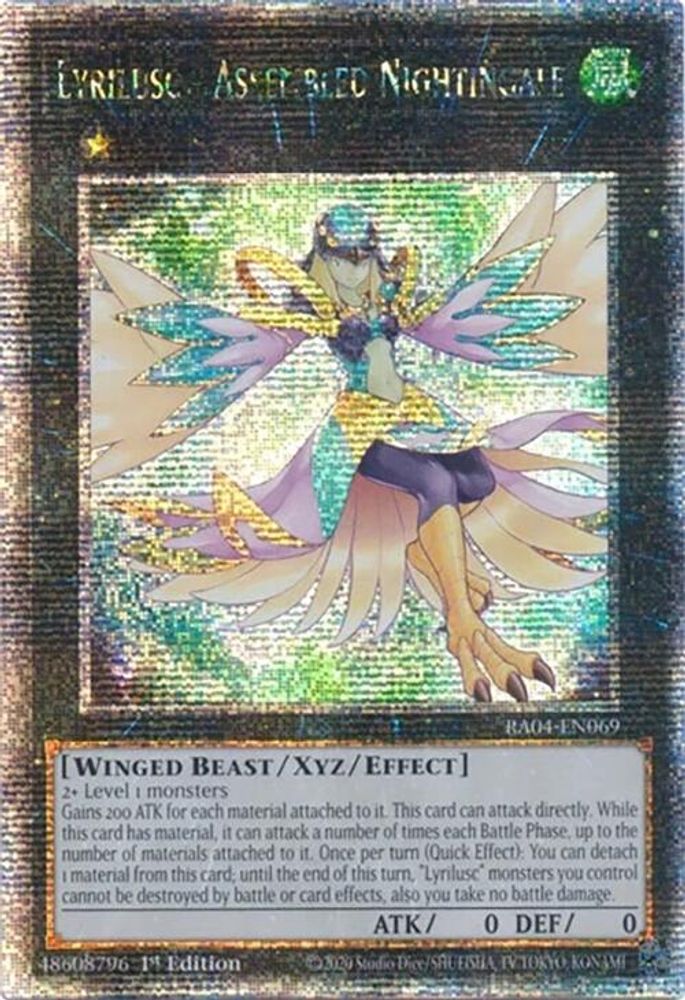 Lyrilusc - Assembled Nightingale (Quarter Century Secret Rare) (RA04-EN069) - Quarter Century Secret Rare