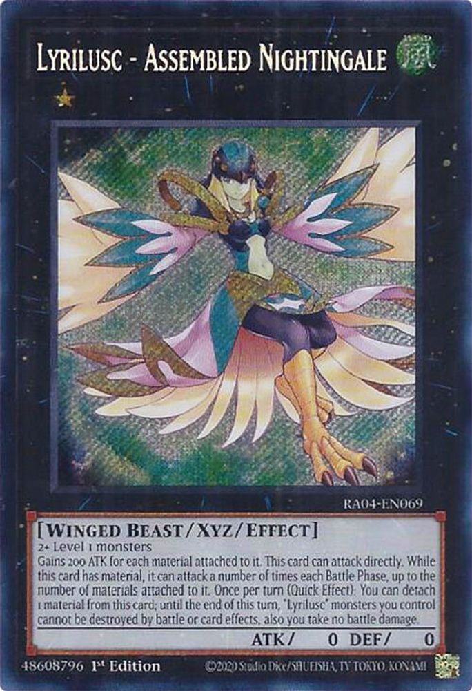 Lyrilusc - Assembled Nightingale (Secret Rare) (RA04-EN069) - Secret Rare