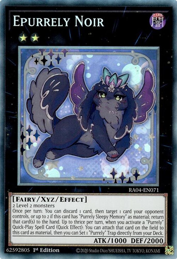 Epurrely Noir (PCR) (RA04-EN071) - Prismatic Collector's Rare