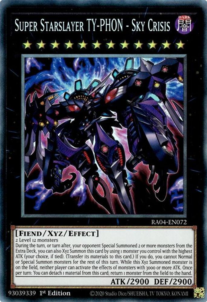 Super Starslayer TY-PHON - Sky Crisis (PCR) (RA04-EN072) - Prismatic Collector's Rare