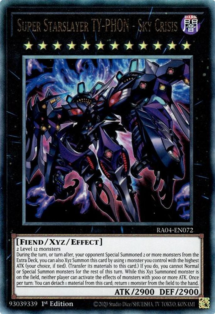 Super Starslayer TY-PHON - Sky Crisis (PUR) (RA04-EN072) - Prismatic Ultimate Rare