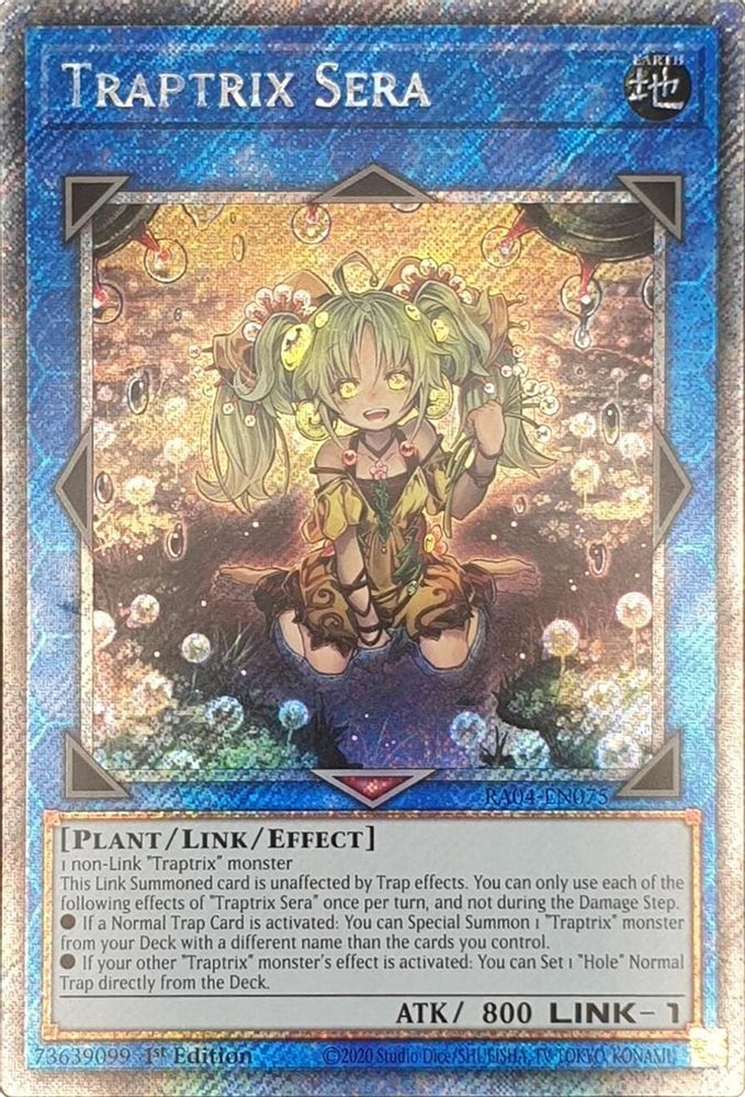 Traptrix Sera (Platinum Secret Rare) (RA04-EN075) - Platinum Secret Rare