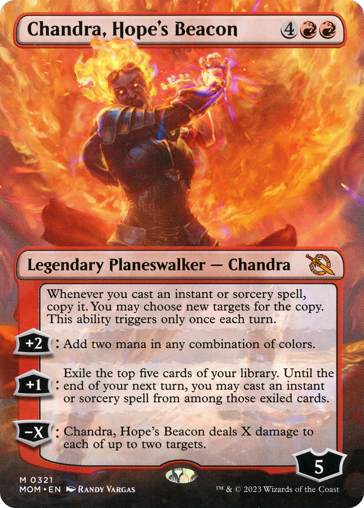 Chandra, Hope's Beacon (Borderless Alternate Art) [Marche de la machine] 