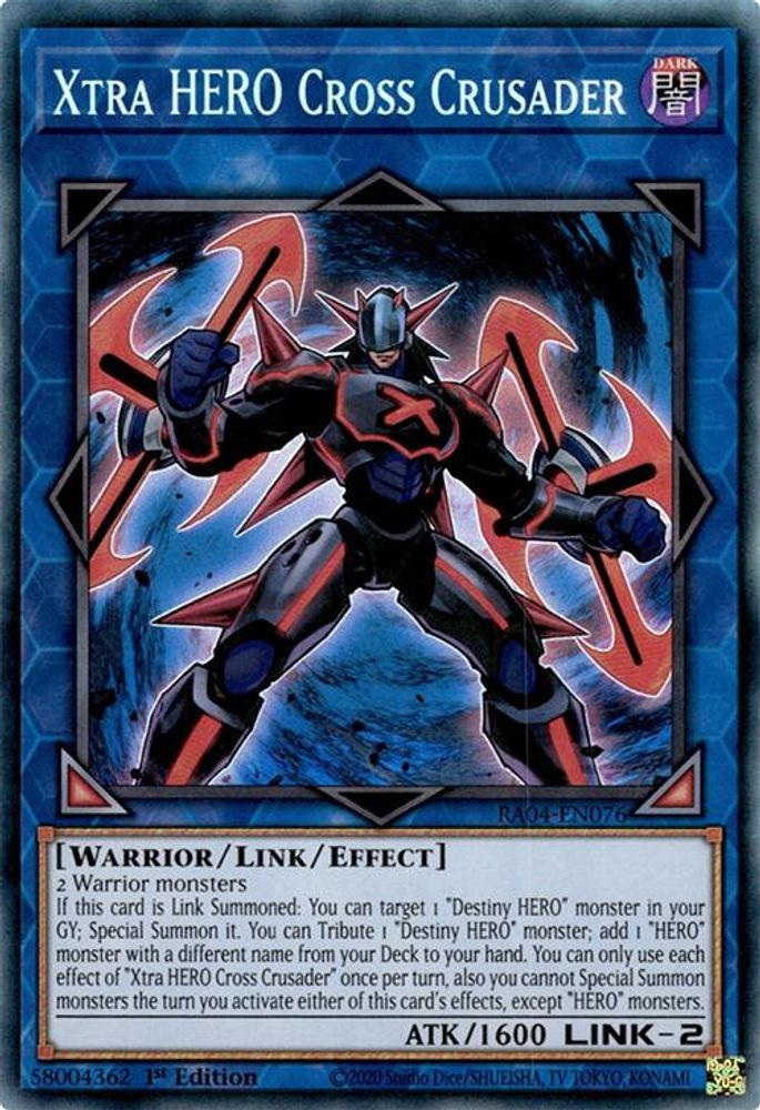 Xtra HERO Cross Crusader (PCR) (RA04-EN076) - Prismatic Collector's Rare