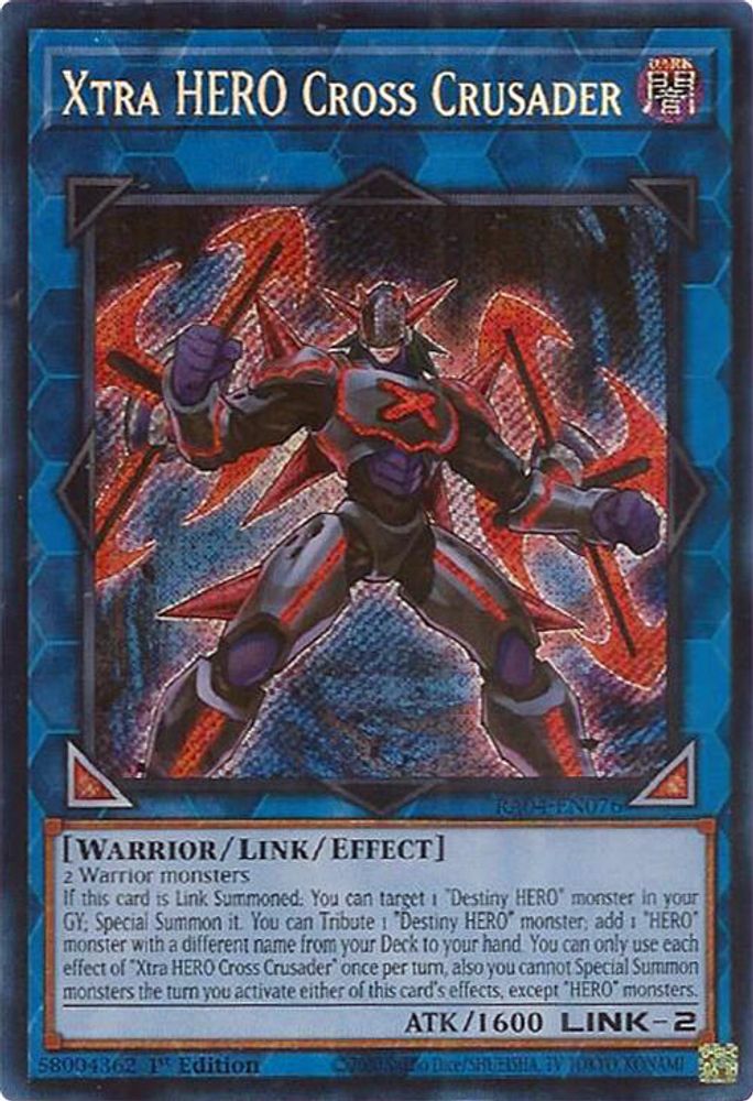 Xtra HERO Cross Crusader (Secret Rare) (RA04-EN076) - Secret Rare
