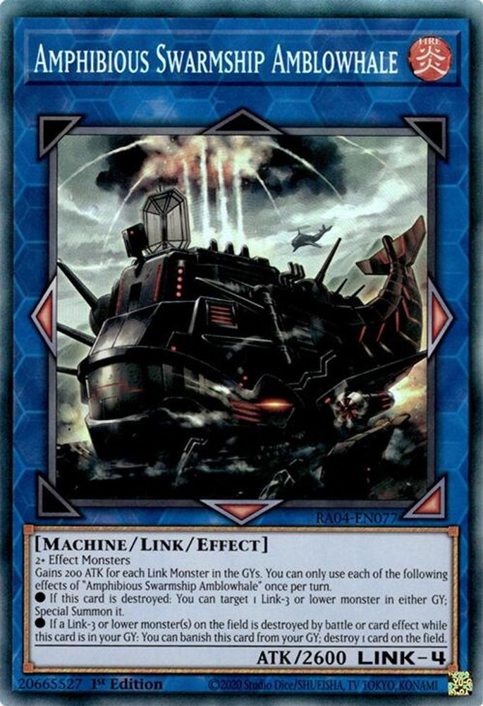 Amphibious Swarmship Amblowhale (PCR) (RA04-EN077) - Prismatic Collector's Rare