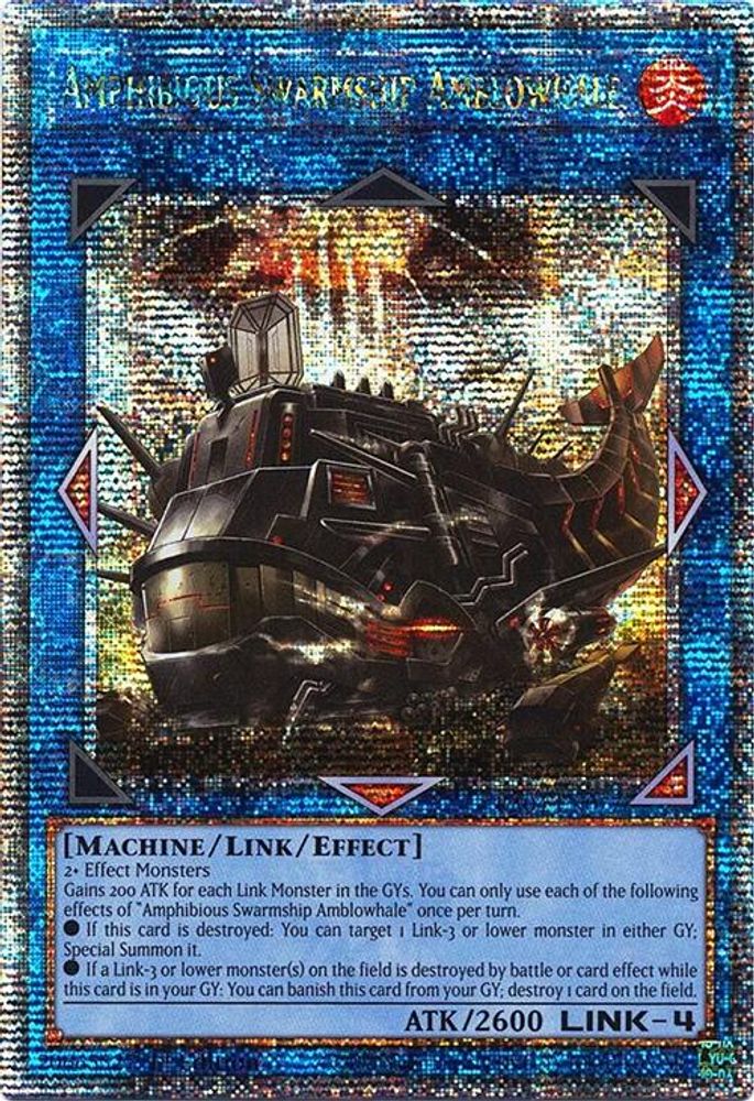 Amphibious Swarmship Amblowhale (Quarter Century Secret Rare) (RA04-EN077) - Quarter Century Secret Rare
