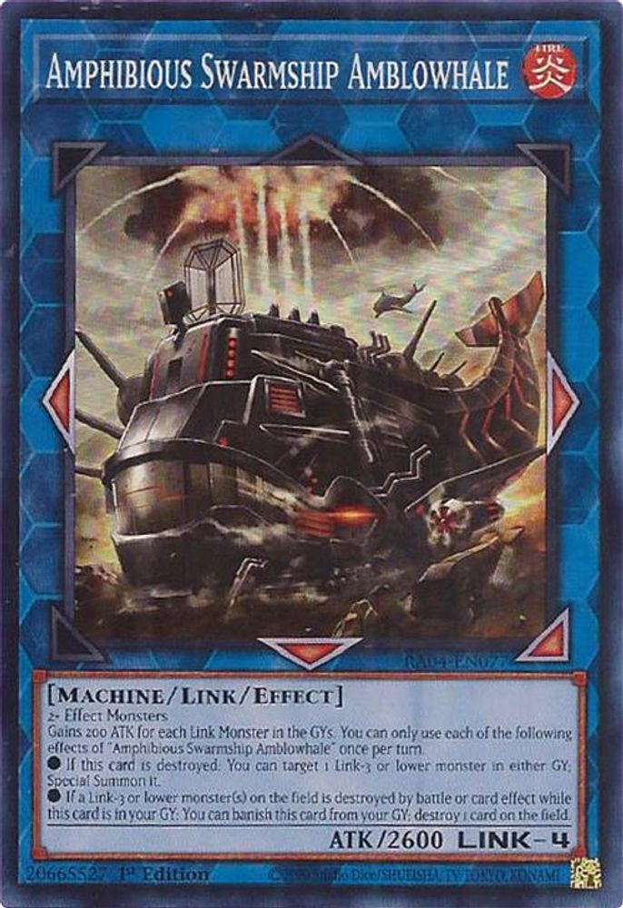 Amphibious Swarmship Amblowhale (RA04-EN077) - Super Rare