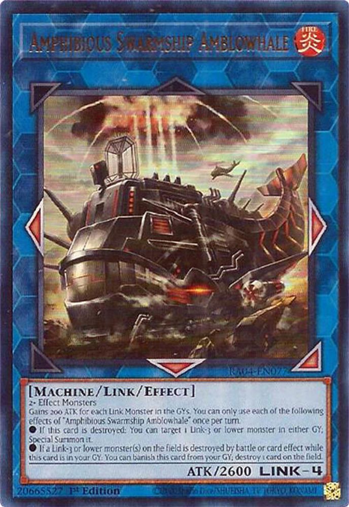 Amphibious Swarmship Amblowhale (UR) (RA04-EN077) - Ultra Rare