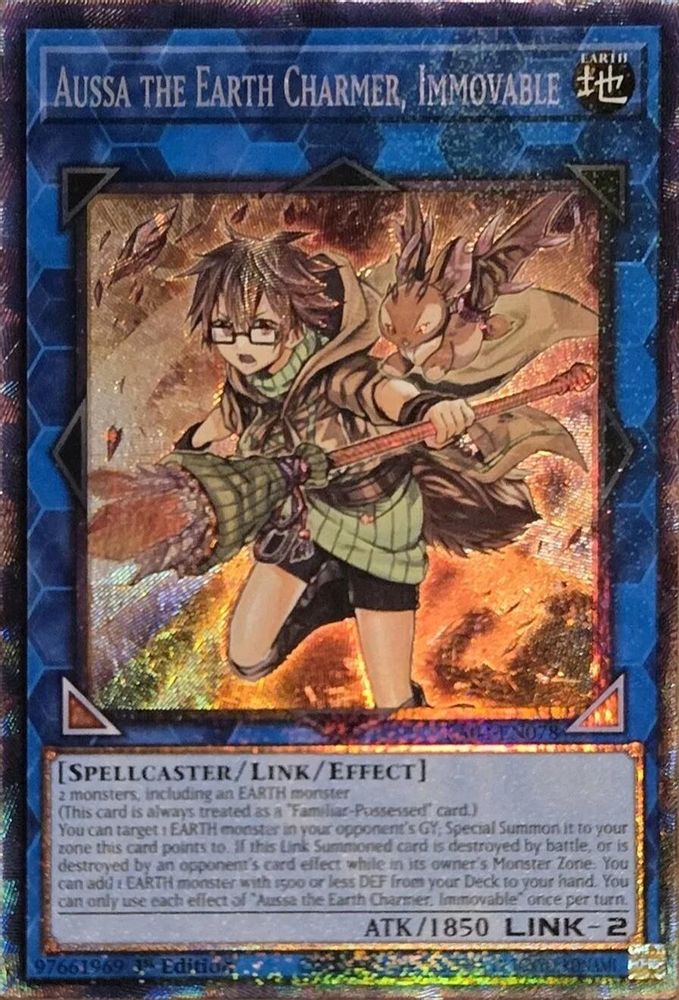 Aussa the Earth Charmer, Immovable (PCR) (RA04-EN078) - Prismatic Collector's Rare