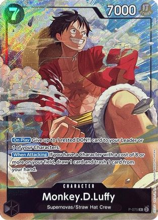 Monkey.D.Luffy (Premium Card Collection -Best Selection Vol. 3-) (P-075) - Promo