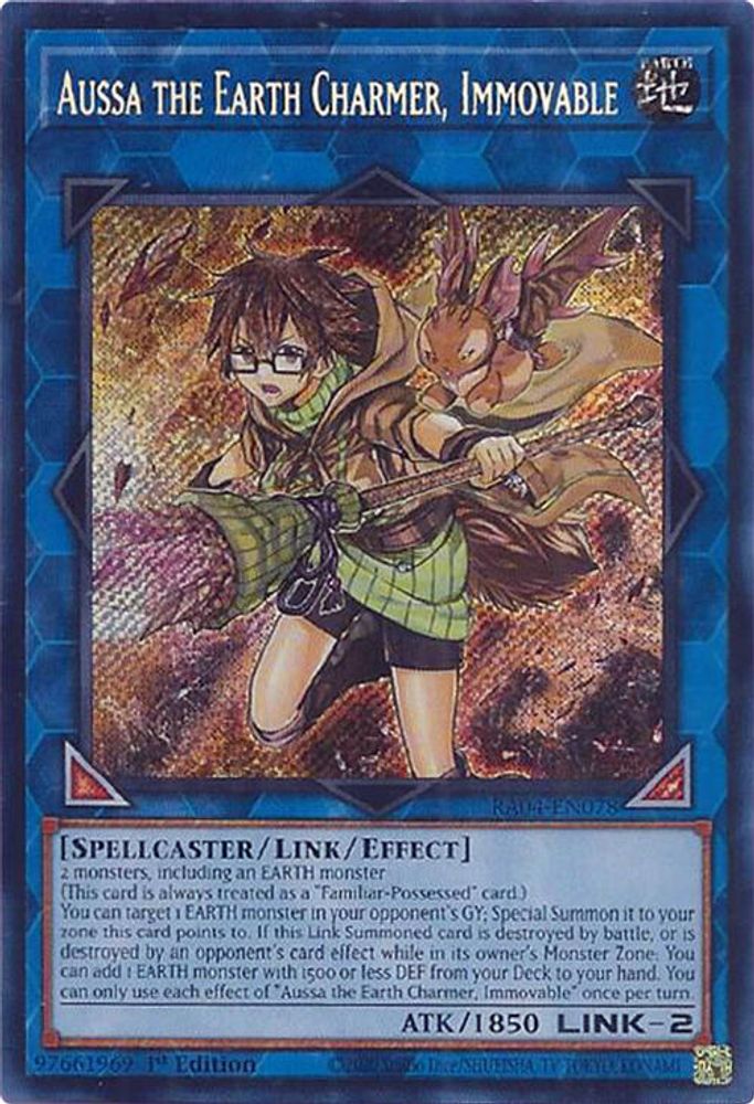 Aussa the Earth Charmer, Immovable (Secret Rare) (RA04-EN078) - Secret Rare