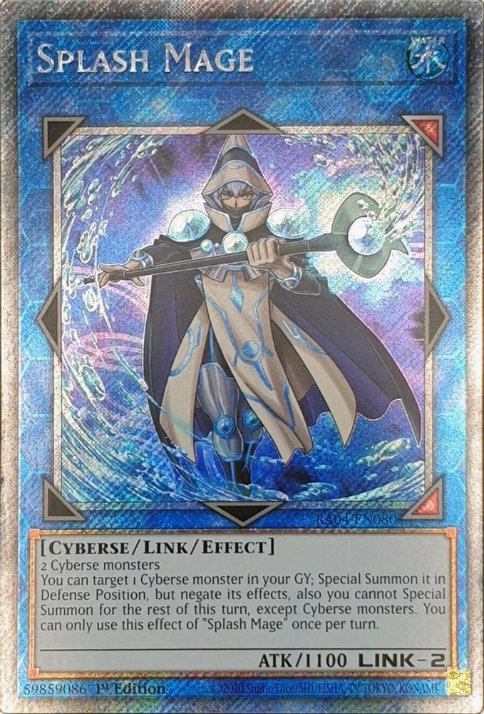 Splash Mage (Platinum Secret Rare) (RA04-EN080) - Platinum Secret Rare