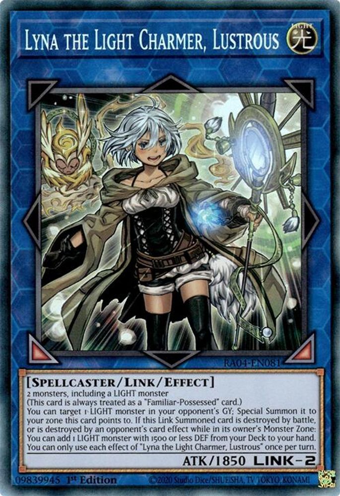 Lyna the Light Charmer, Lustrous (PCR) (RA04-EN081) - Prismatic Collector's Rare