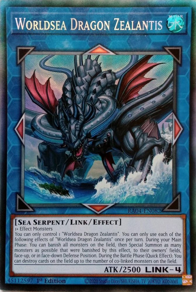 Worldsea Dragon Zealantis (PCR) (RA04-EN082) - Prismatic Collector's Rare