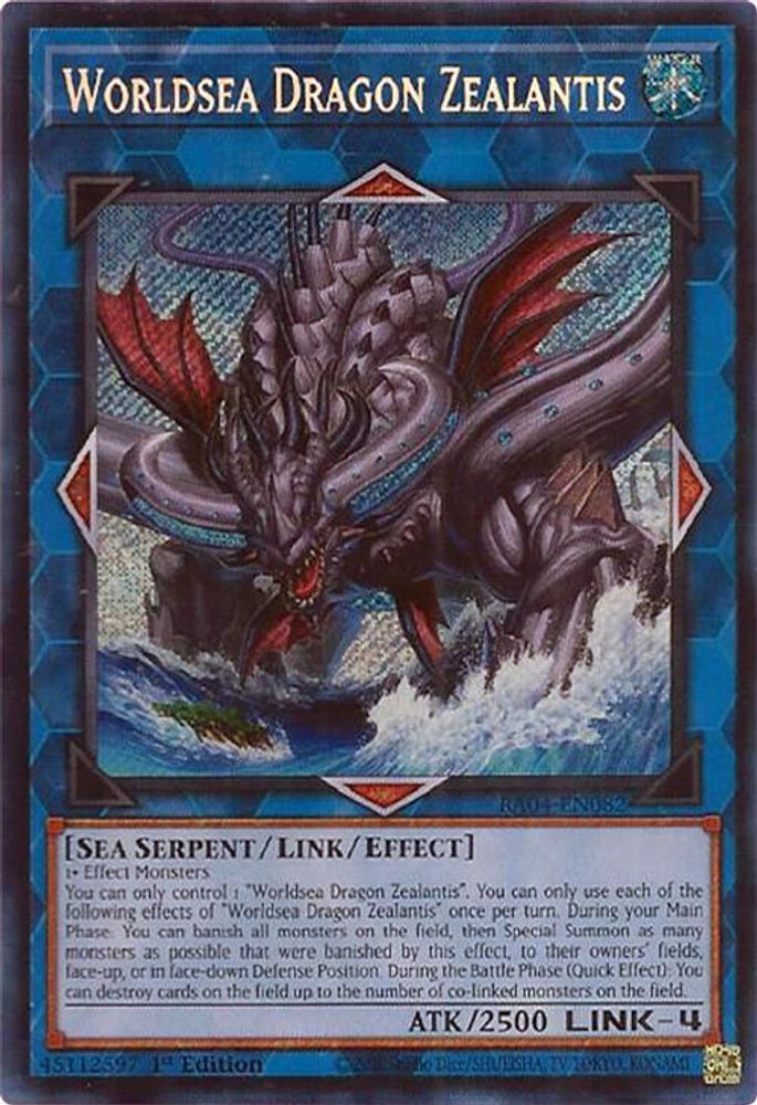 Worldsea Dragon Zealantis (Secret Rare) (RA04-EN082) - Secret Rare