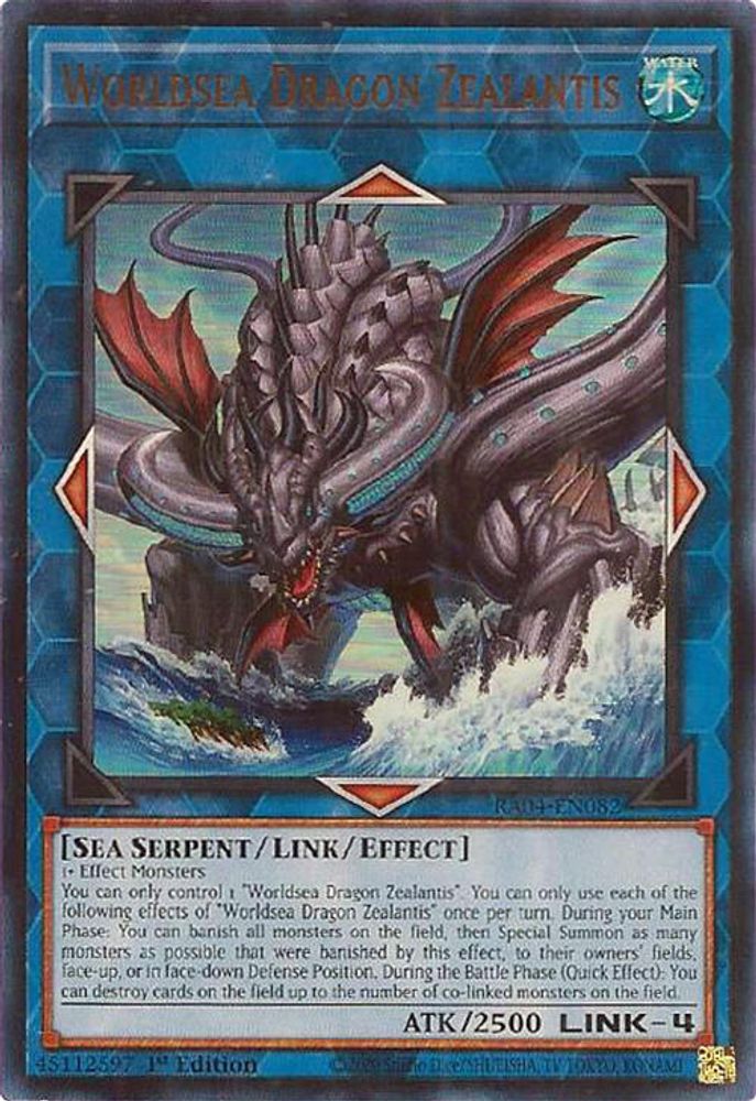 Worldsea Dragon Zealantis (UR) (RA04-EN082) - Ultra Rare
