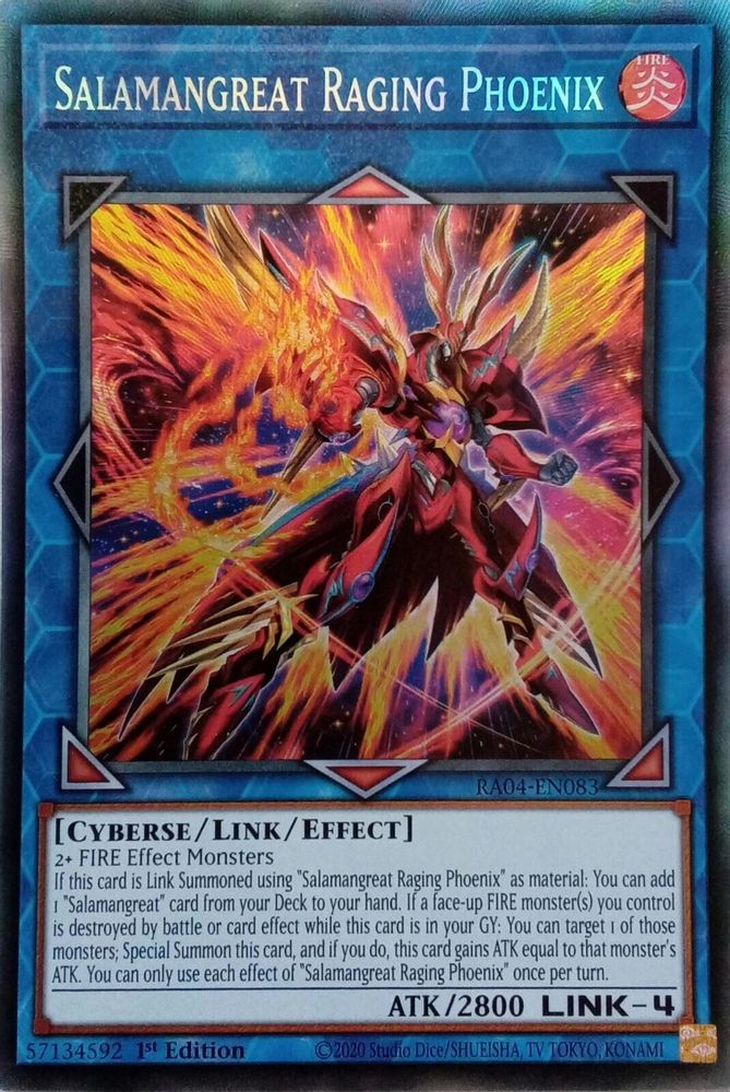 Salamangreat Raging Phoenix (PCR) (RA04-EN083) - Prismatic Collector's Rare