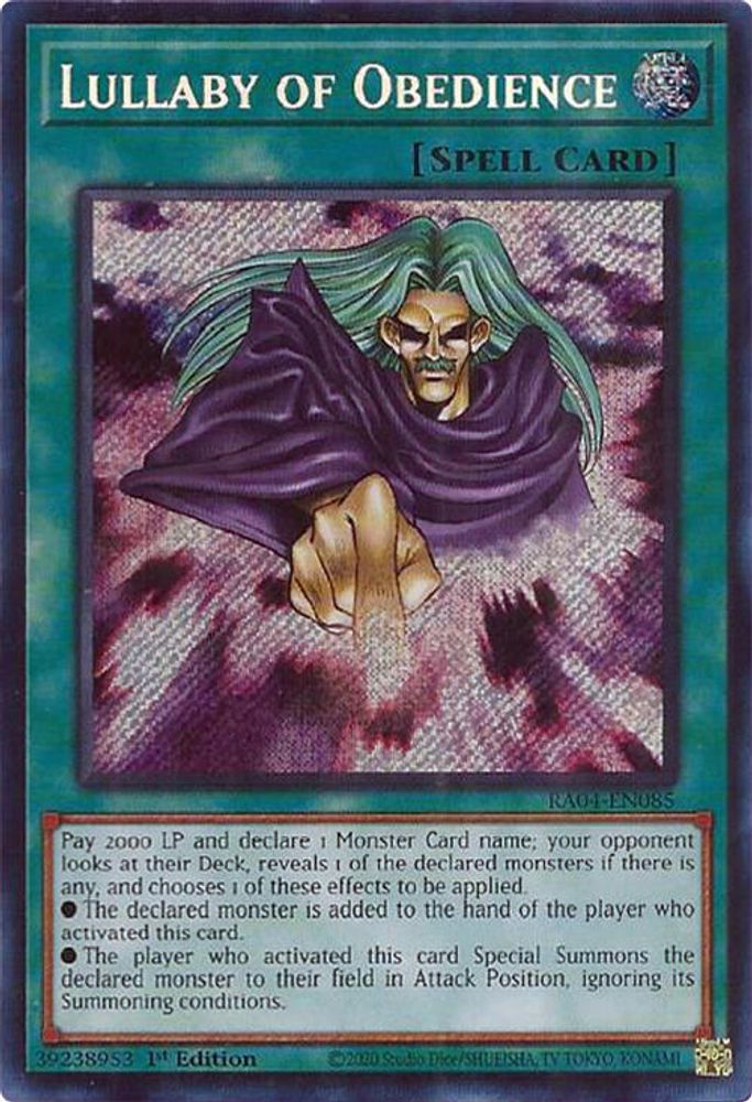 Lullaby of Obedience (Secret Rare) (RA04-EN085) - Secret Rare
