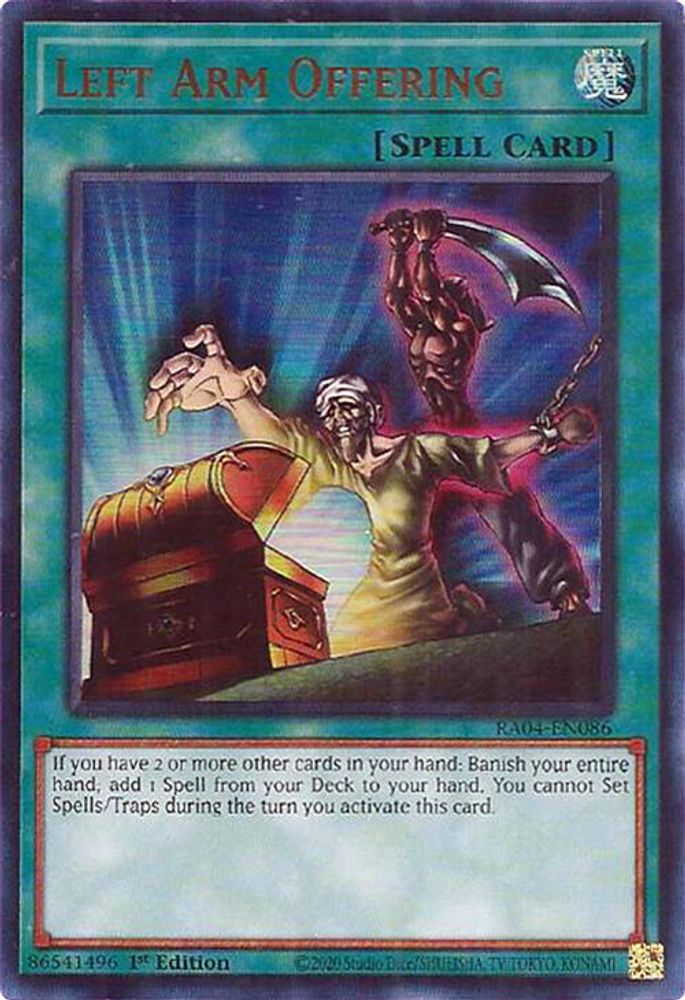 Left Arm Offering (UR) (RA04-EN086) - Ultra Rare