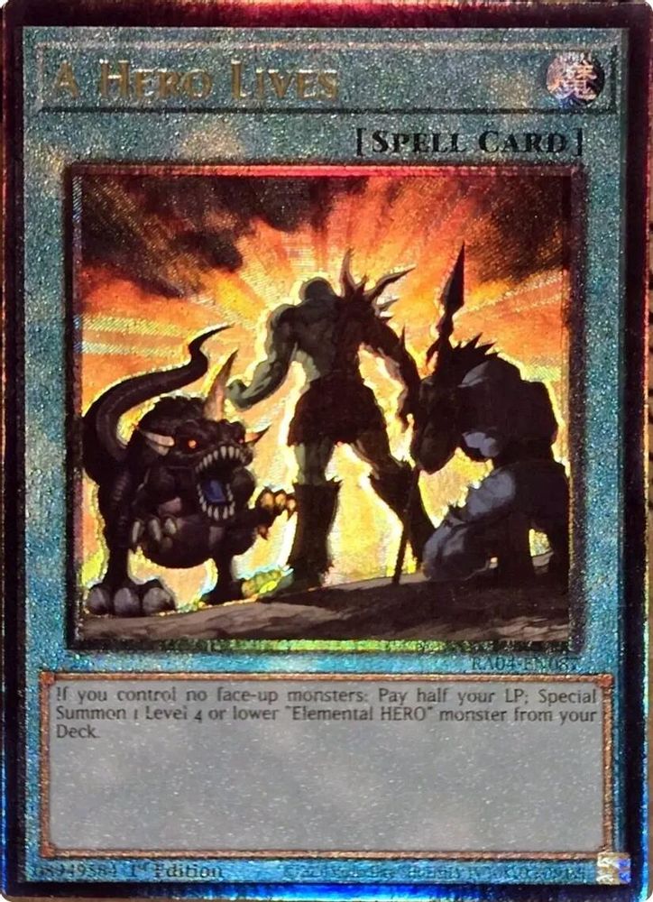 A Hero Lives (PUR) (RA04-EN087) - Prismatic Ultimate Rare