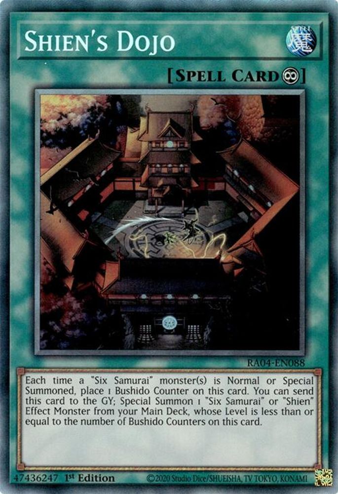 Shien's Dojo (PCR) (RA04-EN088) - Prismatic Collector's Rare
