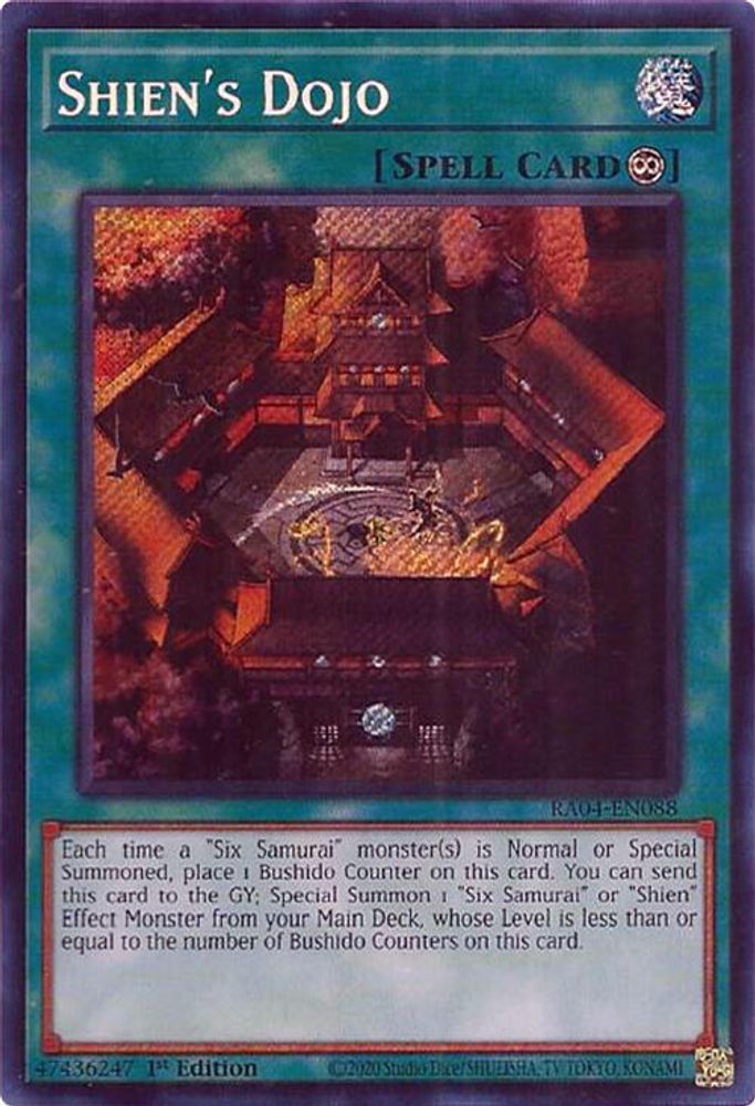 Shien's Dojo (Secret Rare) (RA04-EN088) - Secret Rare
