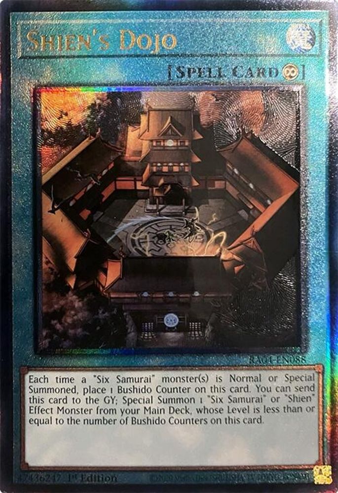 Shien's Dojo (PUR) (RA04-EN088) - Prismatic Ultimate Rare
